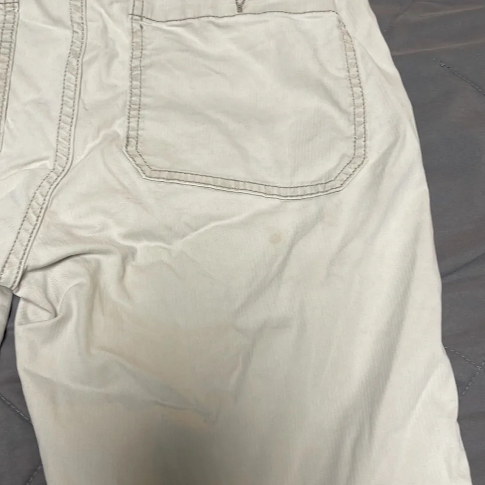 Marine Layer Women's Straight Leg Drawstring Pants in Light Beige - Picture 6 of 6